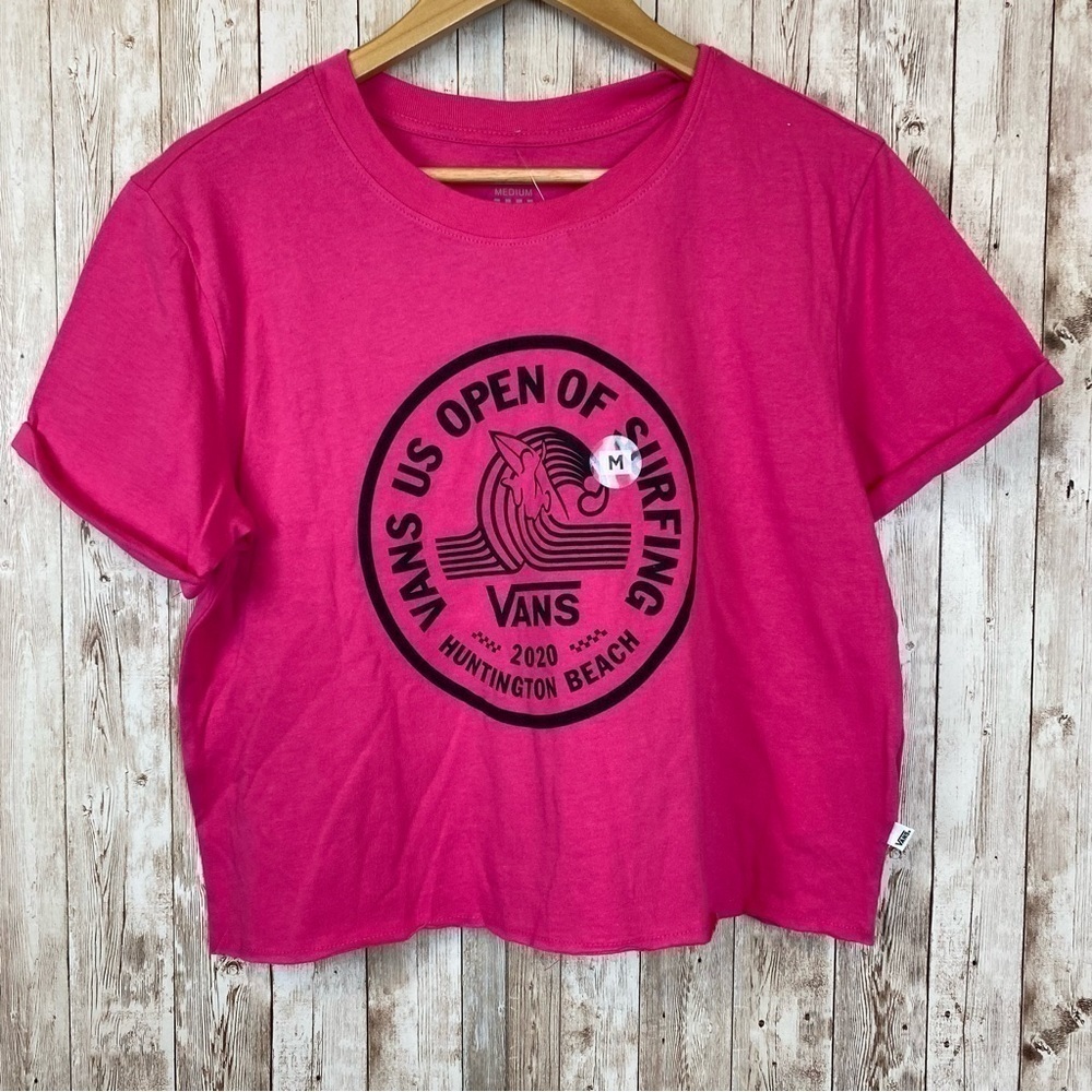 Vans 2020 US Open of Surfing Logo Short Sleeve Top Size Medium